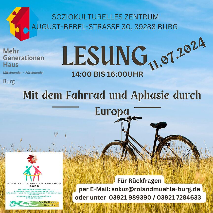 Lesung: Mit dem Rad durch Europa